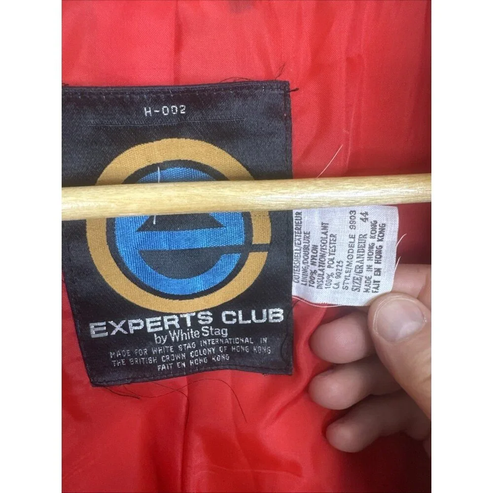 Vintage Experts Club White Stag Ski‎ Jacket Mens 44 NWT Colorblock 80s Deadstock